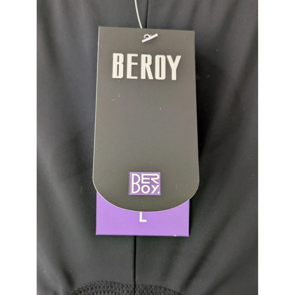Beroy Cycling Shorts Womens Size‎ Large Padded Black NWT